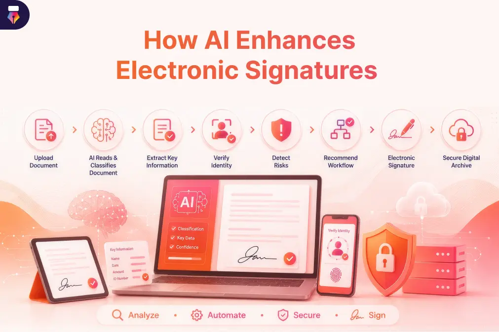 AI-powered electronic signatures improving signing accuracy and efficiency